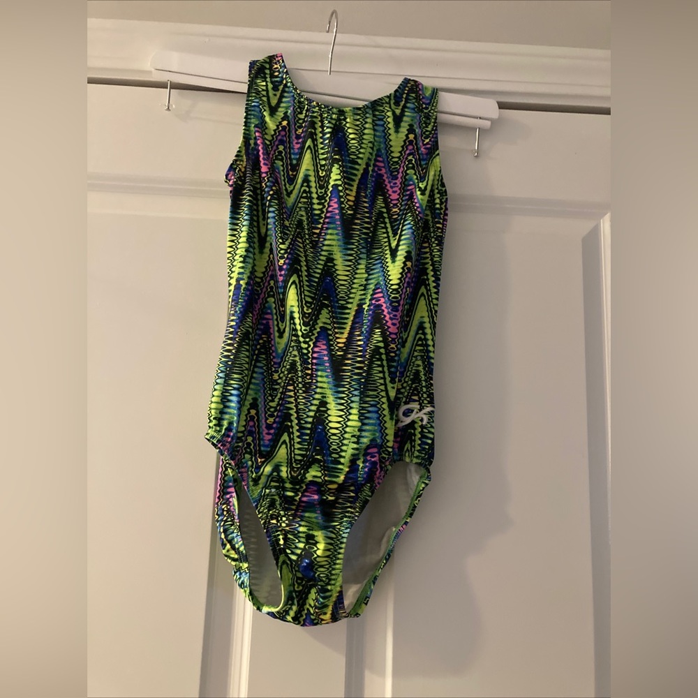 GK elite gymnastic suit adult small multicolored